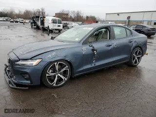 2024 Volvo S60 Plus Dark Theme with VIN 7JRL12TL1RG289455, listed as a Copart auction lot 46783515 with 28,461 mi miles and Salvage Title. Bid and sale history available at carsss.com. Image 1.
