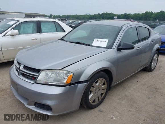 2014 Dodge Avenger SE with VIN 1C3CDZAG1EN217878, listed as a IAAI auction lot 42658793 with 172,079 mi miles and . Bid and sale history available at DreamBid. Image 18.