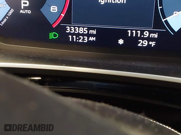 2021 Audi Q3 S line Premium Plus with VIN WA1EECF32M1054629, listed as a IAAI auction lot 41588322 with 33,385 mi miles and . Bid and sale history available at DreamBid. Image 7.