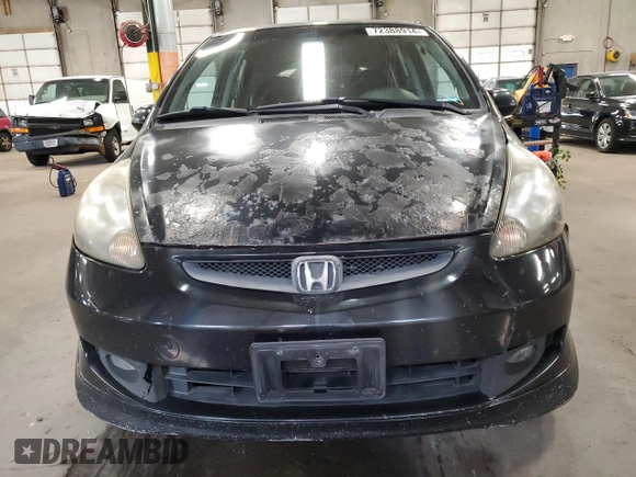 2008 Honda Fit Sport with VIN JHMGD386X8S058001, listed as a Copart auction lot 72388914 with 174,132 mi miles and Salvage Title. Bid and sale history available at carsss.com. Image 5.