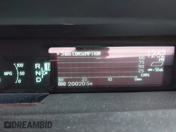 2011 Toyota Prius I with VIN JTDKN3DUXB0248302, listed as a IAAI auction lot 42285165 with 200,205 mi miles and . Bid and sale history available at DreamBid. Image 15.