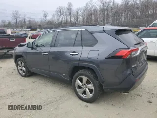 2020 Toyota RAV4 Hybrid Limited with VIN JTMDWRFV4LD545591, listed as a Copart auction lot 47550325 with 117,465 mi miles and Salvage Title. Bid and sale history available at carsss.com. Image 2.