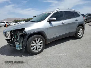 2016 Jeep Cherokee Limited with VIN 1C4PJMDB1GW295549, listed as a Copart auction lot 58442755 with 117,346 mi miles and Salvage title. Bid and sale history available at DreamBid. Image 1.
