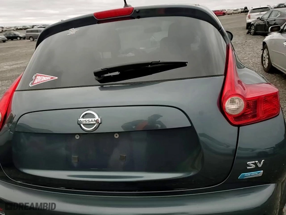 2013 Nissan Juke SV with VIN JN8AF5MR7DT205672, listed as a Copart auction lot 47629745 with 102,909 mi miles and Salvage Title. Bid and sale history available at carsss.com. Image 12.