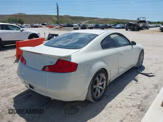 2004 Infiniti G35 Coupe w/Leather with VIN JNKCV54E64M812708, listed as a IAAI auction lot 42006119 with 170,543 mi miles. Bid and sale history available at carsss.com. Image 4.
