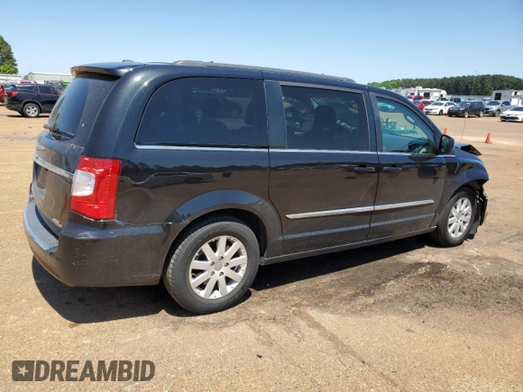 2016 Chrysler Town & Country Touring with VIN 2C4RC1BG8GR110695, listed as a Copart auction lot 53125305 with 75,752 mi miles and Salvage Title. Bid and sale history available at carsss.com. Image 3.