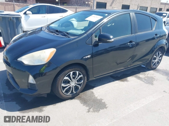 2012 Toyota Prius c One with VIN JTDKDTB36C1527223, listed as a IAAI auction lot 42002927 with 138,176 mi miles. Bid and sale history available at carsss.com. Image 17.