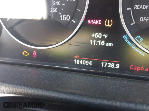 2013 BMW 3 Series 335i with VIN WBA3A9C51DF476537, listed as a IAAI auction lot 41900742 with 184,094 mi miles and . Bid and sale history available at DreamBid. Image 15.