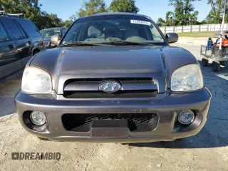 2005 Hyundai Santa Fe GLS with VIN KM8SC13D35U955102, listed as a Copart auction lot 76293854 with 107,406 mi miles and Salvage Title. Bid and sale history available at carsss.com. Image 5.