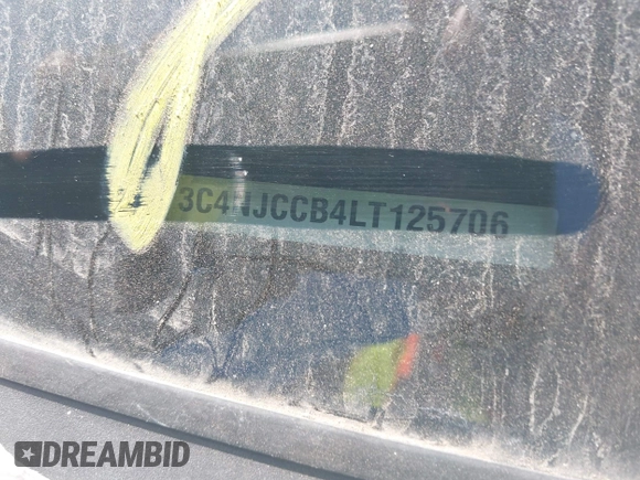 2020 Jeep Compass Limited with VIN 3C4NJCCB4LT125706, listed as a IAAI auction lot 40393170 with Not Provided miles and . Bid and sale history available at DreamBid. Image 16.
