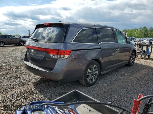 2015 Honda Odyssey Touring Elite с VIN 5FNRL5H93FB097364, выставлен на аукционе Copart как лот 55827425 с пробегом 149 396 миль миль и Списание • Salvage title. История ставок и продаж доступна на DreamBid. Изображение 3.