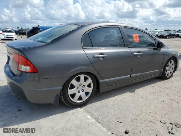 2010 Honda Civic Sdn LX with VIN 2HGFA1F53AH571030, listed as a Copart auction lot 57039113 with 100,223 mi miles and Salvage Title. Bid and sale history available at carsss.com. Image 3.