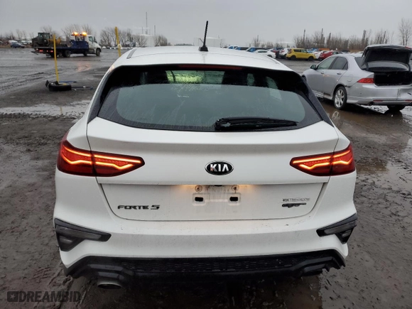 2020 Kia Forte5 GT with VIN KNAF45A7XL5060749, listed as a Copart auction lot 85507734 with 108,734 mi miles and Salvage Title. Bid and sale history available at carsss.com. Image 6.
