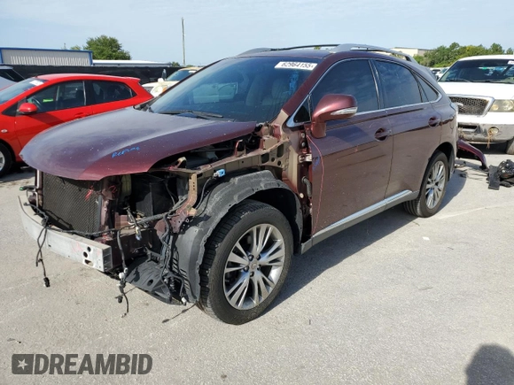 2014 Lexus RX 350 with VIN 2T2ZK1BAXEC135394, listed as a Copart auction lot 62964155 with 86,568 mi miles and Salvage title. Bid and sale history available at DreamBid. Image 1.