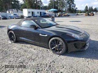 2014 Jaguar F-Type S with VIN SAJWA6FC3E8K05527, listed as a Copart auction lot 72616144 with 58,028 mi miles and Salvage Title. Bid and sale history available at DreamBid. Image 4.