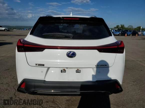 2020 Lexus UX 250h F Sport с VIN JTHR9JBH6L2036806, выставлен на аукционе Copart как лот 55827085 с пробегом 45 122 миль миль и Списание • Salvage title. История ставок и продаж доступна на DreamBid. Изображение 6.