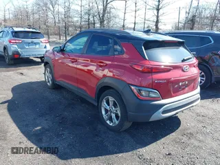 2023 Hyundai Kona SEL with VIN KM8K6CAB2PU936256, listed as a IAAI auction lot 41869839 with 37,170 mi miles. Bid and sale history available at carsss.com. Image 3.