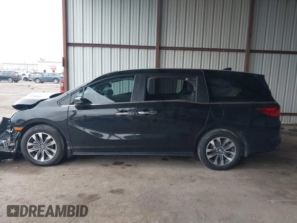2024 Honda Odyssey EX-L with VIN 5FNRL6H65RB018602, listed as a IAAI auction lot 40823286 with 11,252 mi miles and . Bid and sale history available at DreamBid. Image 14.