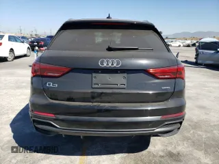 2021 Audi Q3 S line Premium with VIN WA1DECF39M1042148, listed as a Copart auction lot 59171333 with 13,894 mi miles and Salvage title. Bid and sale history available at DreamBid. Image 6.
