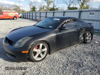 2004 Infiniti G35 Coupe w/Leather with VIN JNKCV54E34M823259, listed as a Copart auction lot 45776355 with 133,532 mi miles and Salvage Title. Bid and sale history available at carsss.com. Image 1.