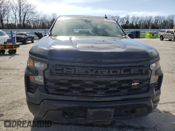 2023 Chevrolet Silverado 1500 Custom with VIN 1GCPDBEK3PZ171808, listed as a Copart auction lot 49841145 with 22,549 mi miles and Salvage Title. Bid and sale history available at DreamBid. Image 5.