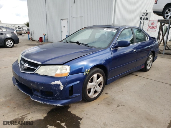 2002 Acura TL Type S with VIN 19UUA56892A034753, listed as a Copart auction lot 49591285 with 216,736 mi miles and Salvage Title. Bid and sale history available at carsss.com. Image 1.
