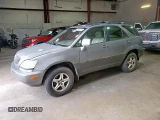 2002 Lexus RX 300 with VIN JTJGF10U820134387, listed as a Copart auction lot 62166155 with 220,186 mi miles and Salvage title. Bid and sale history available at DreamBid. Image 1.