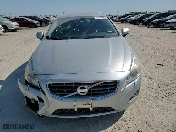 2013 Volvo S60 T5 with VIN YV1612FH3D2222908, listed as a Copart auction lot 52054055 with 49,011 mi miles and Salvage Title. Bid and sale history available at carsss.com. Image 10.