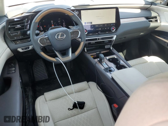 2024 Lexus RX 350h with VIN 2T2BBMCA6RC049507, listed as a Copart auction lot 62135945 with 7,033 mi miles and Salvage title. Bid and sale history available at DreamBid. Image 8.