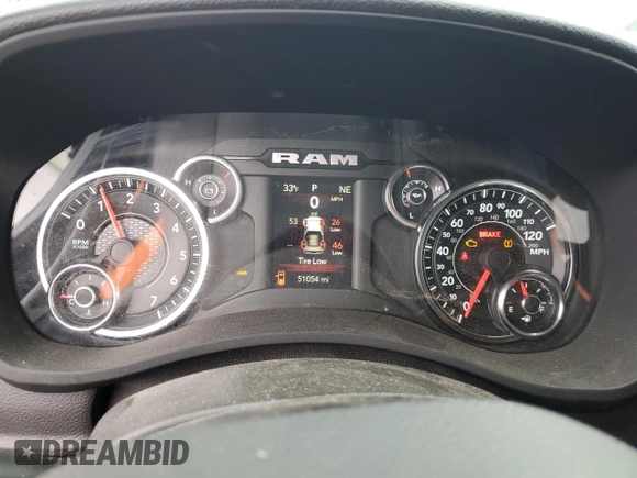 2021 Ram 2500 Tradesman with VIN 3C6UR5CJ7MG582518, listed as a Copart auction lot 44629885 with 51,054 mi miles and Salvage Title. Bid and sale history available at carsss.com. Image 9.