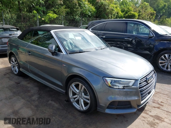 2018 Audi A3 Cabriolet Premium Plus z VIN WAUY8LFF5J1005308, wystawiony jako IAAI lot #42205046 z przebiegiem 73 076 mil mil oraz . Historia ofert i sprzedaży dostępna na DreamBid. Obrazek 1.