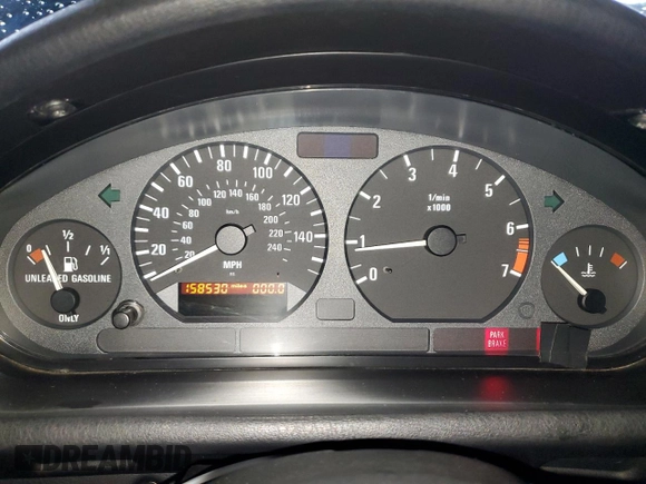 1997 BMW 3 Series 1.9L with VIN 4USCH7321VLB79969, listed as a Copart auction lot 84323454 with 158,530 mi miles and Clean Title. Bid and sale history available at carsss.com. Image 9.