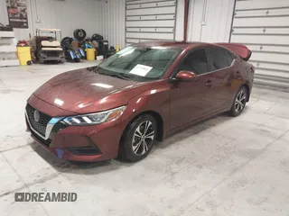 2021 Nissan Sentra SV with VIN 3N1AB8CV6MY229317, listed as a IAAI auction lot 41744814 with 92,771 mi miles. Bid and sale history available at carsss.com. Image 2.