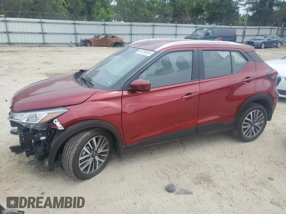 2024 Nissan Kicks SV z VIN 3N1CP5CV2RL496841, wystawiony jako Copart lot #59735815 z przebiegiem 1 536 mil mil oraz Szkoda całkowita • Salvage title. Historia ofert i sprzedaży dostępna na DreamBid. Obrazek 1.