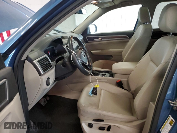 2019 Volkswagen Atlas SEL with VIN 1V2MR2CA3KC587916, listed as a Copart auction lot 60463275 with 107,387 mi miles and Salvage title. Bid and sale history available at DreamBid. Image 7.