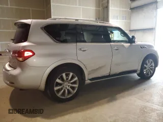 2013 Infiniti QX56 with VIN JN8AZ2NE1D9041608, listed as a Copart auction lot 82826824 with 141,883 mi miles and Salvage Title. Bid and sale history available at carsss.com. Image 3.