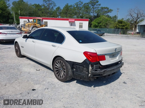 2012 BMW 7 Series 740Li with VIN WBAKB4C53CC576991, listed as a IAAI auction lot 41985643 with 107,416 mi miles and . Bid and sale history available at DreamBid. Image 3.