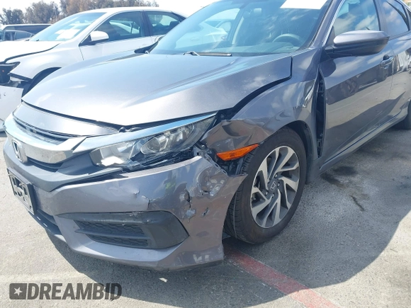 2016 Honda Civic Sedan EX with VIN 2HGFC2F7XGH526418, listed as a IAAI auction lot 41890264 with 124,620 mi miles. Bid and sale history available at carsss.com. Image 6.