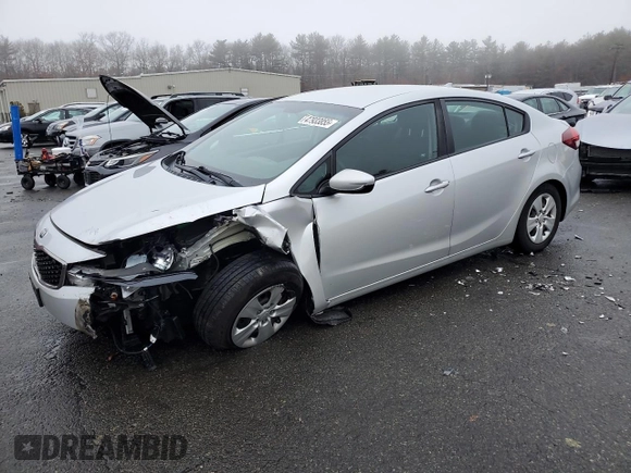 2017 Kia Forte LX with VIN 3KPFK4A79HE129820, listed as a Copart auction lot 47933855 with 88,254 mi miles and Salvage Title. Bid and sale history available at carsss.com. Image 1.