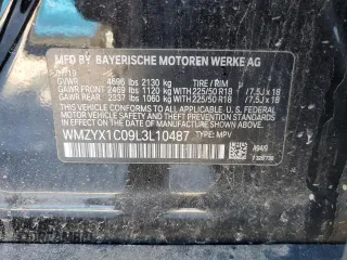 2020 MINI Countryman Cooper S with VIN WMZYX1C09L3L10487, listed as a Copart auction lot 48133965 with 87,409 mi miles and Salvage title. Bid and sale history available at DreamBid. Image 14.