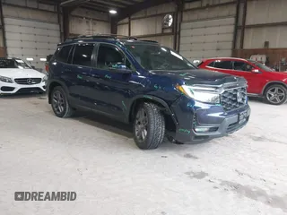 2022 Honda Passport EX-L z VIN 5FNYF8H51NB004387, wystawiony jako IAAI lot #42293741 z przebiegiem 41 689 mil mil oraz . Historia ofert i sprzedaży dostępna na DreamBid. Obrazek 1.