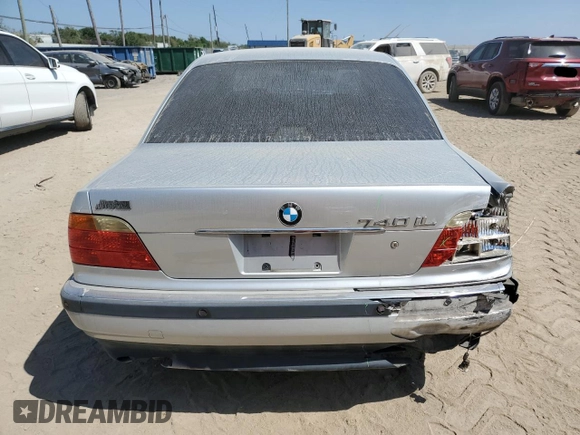 1999 BMW 7 Series 740il with VIN WBAGH8332XDP00274, listed as a Copart auction lot 74191654 with 134,901 mi miles and Salvage Title. Bid and sale history available at carsss.com. Image 6.