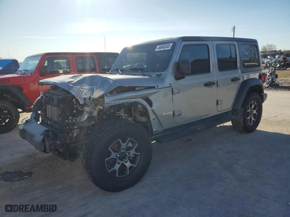 2018 Jeep Wrangler Unlimited Sport S with VIN 1C4HJXDN3JW332141, listed as a Copart auction lot 46846345 with 88,044 mi miles and Salvage Title. Bid and sale history available at carsss.com. Image 1.