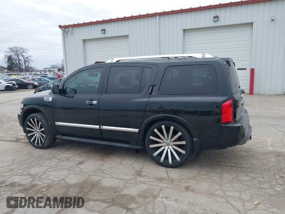 2009 Infiniti QX56 with VIN 5N3AA08C09N902599, listed as a IAAI auction lot 41502266 with 174,823 mi miles. Bid and sale history available at carsss.com. Image 15.
