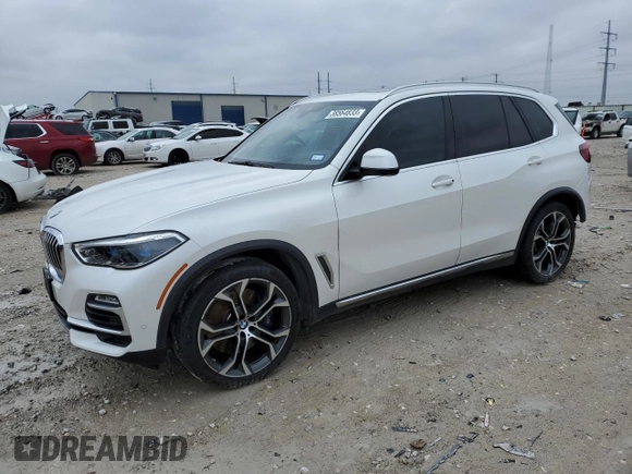 2020 BMW X5 sDrive40i with VIN 5UXCR4C09L9C45466, listed as a Copart auction lot 38564833 with 0 mi miles. Bid and sale history available at carsss.com. Image 1.