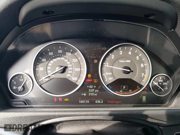 2014 BMW 3 Series 328i xDrive with VIN WBA3G7C54EKN37276, listed as a Copart auction lot 85689254 with 109,119 mi miles and Salvage Title. Bid and sale history available at carsss.com. Image 9.