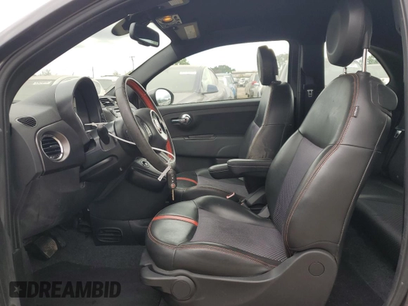 2015 FIAT 500e with VIN 3C3CFFGE1FT522913, listed as a Copart auction lot 54573405 with 37,964 mi miles and Salvage Title. Bid and sale history available at carsss.com. Image 7.