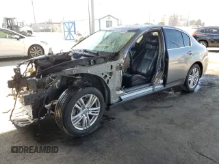 2015 Infiniti Q40 with VIN JN1CV6AP4FM501250, listed as a Copart auction lot 77817864 with 0 mi miles and Salvage Title. Bid and sale history available at carsss.com. Image 1.