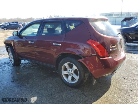 2005 Nissan Murano SE with VIN JN8AZ08T55W323882, listed as a Copart auction lot 46298905 with 0 mi miles and Salvage Title. Bid and sale history available at carsss.com. Image 2.
