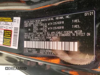 2021 Toyota Highlander L z VIN 5TDBZRBH8MS137793, wystawiony jako Copart lot #48975855 z przebiegiem 68 489 mil mil oraz Szkoda całkowita • Salvage title. Historia ofert i sprzedaży dostępna na DreamBid. Obrazek 14.